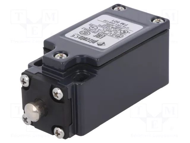 Limit switch; pin plunger Ø8mm; NO + NC; 10A; max.500VAC; PG13,5 PIZZATO ELETTRICA FM501