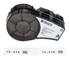 LABELS, PRINTER, 0.75" X 21 , BLK/WHT M21-750-581-WT.