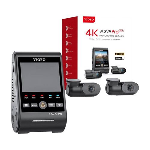 VIOFO A229 PRO 3CH 4K + 2K + 1080P WiFi, GPS, Viofo A229 Pro 3CH