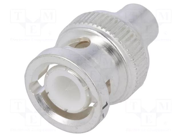 Connector: BNC; terminator; male; straight; 50Ω; soldering; PTFE TE Connectivity 1-1337463-0