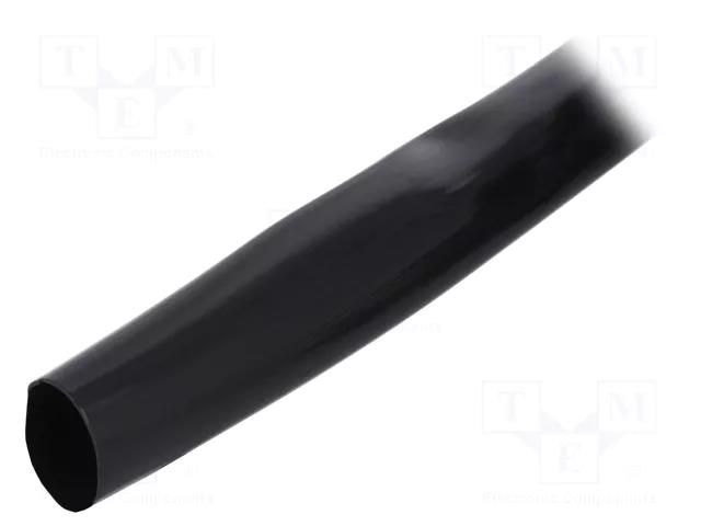 Insulating tube; PVC; black; -20÷125°C; Øint: 20mm; L: 10m; UL94V-0 SIGI PVC125-20-BK-10