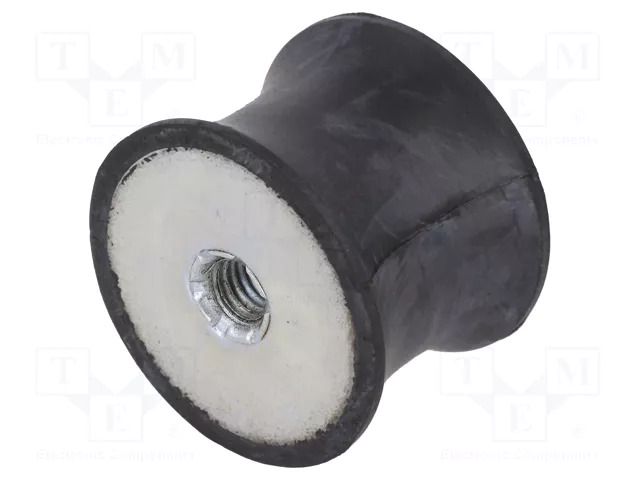 Vibration damper; M8; Ø: 40mm; rubber; L: 30mm; H: 8mm; 1378N; 184N/mm ELESA+GANTER DVC3-40-33-30M8-5