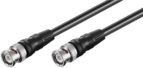BNC Video Connector Cable (RG59), Double Shielded, 5 m - BNC male > BNC male 50074