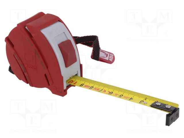 Measuring tape; L: 3m; Width: 19mm; ABS,rubber; measure MEDID MED.3419M-3