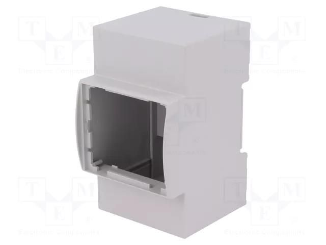 Enclosure: for DIN rail mounting; Y: 90mm; X: 53.5mm; Z: 62mm; grey ITALTRONIC IT-25.0310000.BL