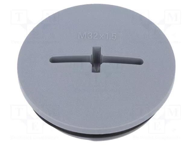 Stopper; M32; 1.5; IP68; polyamide; dark grey; SKINDICHT®; 8mm LAPP BLK-GL-M32+O-R7001