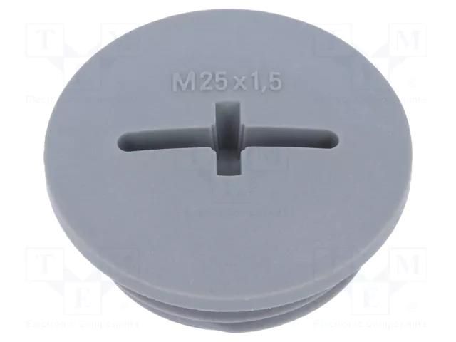 Stopper; M25; 1.5; IP68; polyamide; dark grey; SKINDICHT®; 8mm LAPP BLK-GL-M25+O-R7001