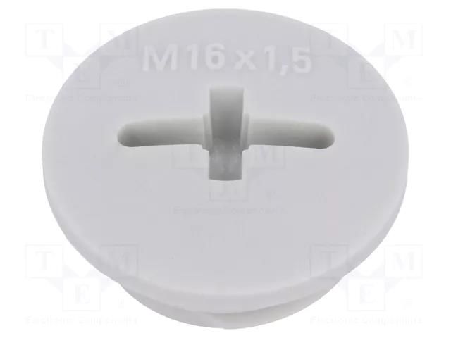 Stopper; M16; 1.5; IP54; polyamide; light grey; SKINDICHT®; 7mm LAPP BLK-GL-M16-R7035