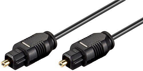 Toslink Cable 2.2 mm, 1 m, black - Toslink male > Toslink male, ø 2.2 mm 50216