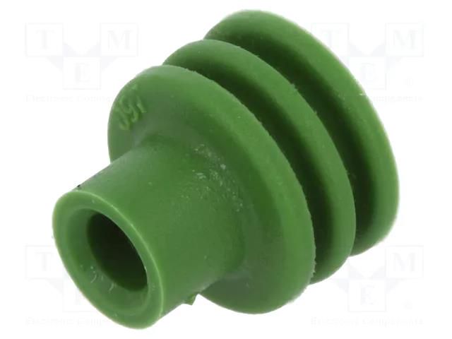 Gasket for wire; Weather Pack; green; 2.03÷2.85mm APTIV 15324982