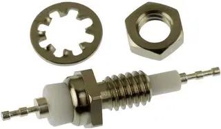 TERMINAL, TURRET, #8-32, SOLDER, WHITE 570-2641-01-01-19