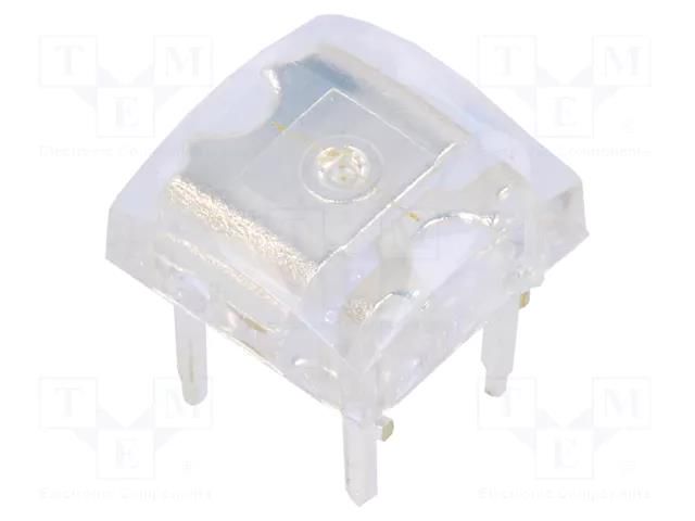 LED Super Flux; blue; 7.62x7.62mm; 500÷750mcd; 140°; Front: flat OPTOSUPPLY OSB56LZ4E1D
