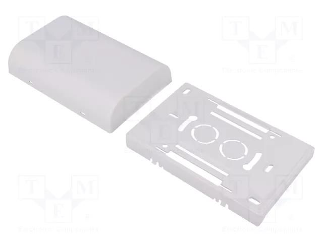 Enclosure: wall mounting; X: 80mm; Y: 120mm; Z: 35mm; ABS; white ITALTRONIC IT-61.6041003
