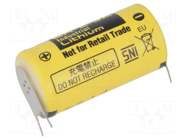 Battery: lithium; 2/3A,2/3R23; 3V; 1200mAh; non-rechargeable PANASONIC BR-2/3A-PF