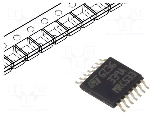 IC: comparator; low-power; Cmp: 4; 2÷32V; SMT; TSSOP14; reel,tape STMicroelectronics LM339APT