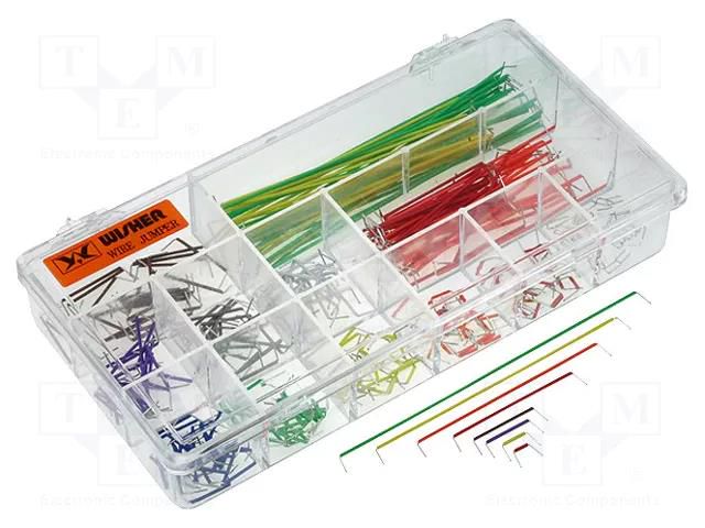 Connection cable; 22AWG; Features: tinned tips; 350pcs. WISHER ENTERPRISE WJW-60B