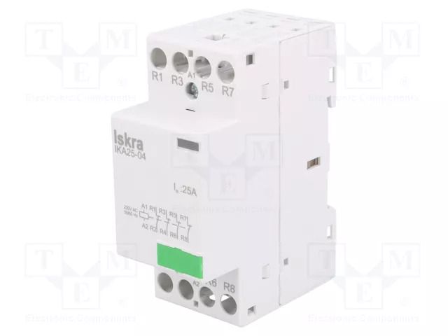 Contactor: 4-pole installation; 25A; 230VAC; NC x4; IKA ISKRA IKA25-04/230V