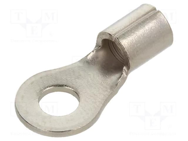 Tip: ring; M4; 3÷6mm2; crimped; for cable; non-insulated; copper TE Connectivity 323061