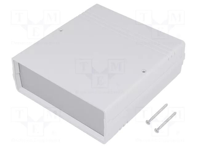 Enclosure: with panel; CAB; X: 129mm; Y: 134mm; Z: 47mm; ABS TEKO 011.5