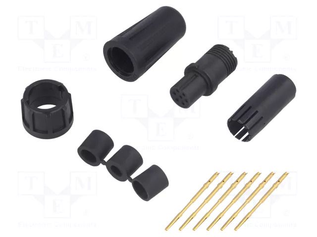 Connector: circular; plug; female; 3A; 125V; PIN: 7; EN2; soldering SWITCHCRAFT EN2C7F26DC