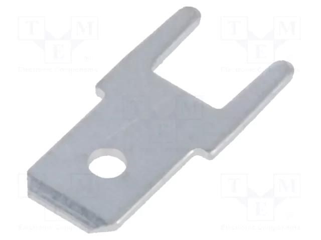 Terminal: flat; 4.8mm; 0.5mm; THT; bronze; tinned; straight VOGT 382505.28