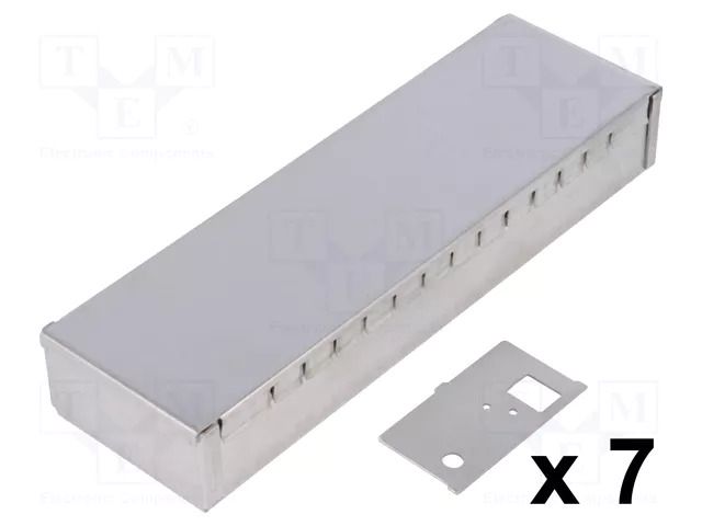 Enclosure: shielding; X: 50mm; Y: 161mm; Z: 26mm; steel TEKO 374.16