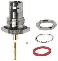 RF/COAXIAL, BNC BULKHEAD JACK STR 50 OHM SOLDER 112580