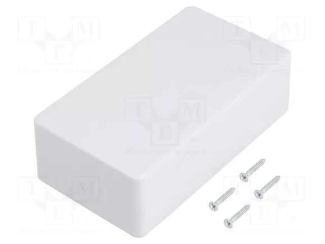 Enclosure: multipurpose; X: 70mm; Y: 125mm; Z: 39mm; COFFER; ABS; grey TEKO COFFER2.5