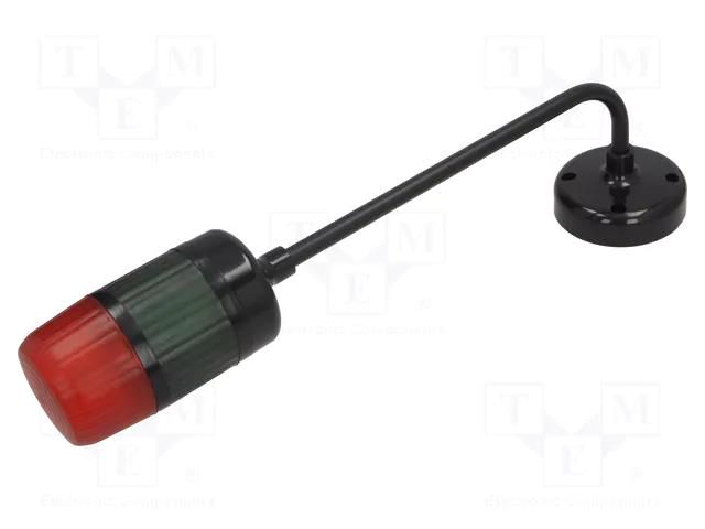 Signalling column; red/green; LED; 18÷32VDC; IP65; Ø75x487mm W2 WS-AD2CZK275RG