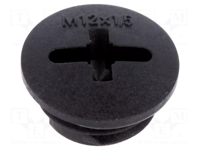 Stopper; M12; 1.5; IP68; polyamide; black; SKINDICHT®; with seal LAPP BLK-GL-M12+O-R9005