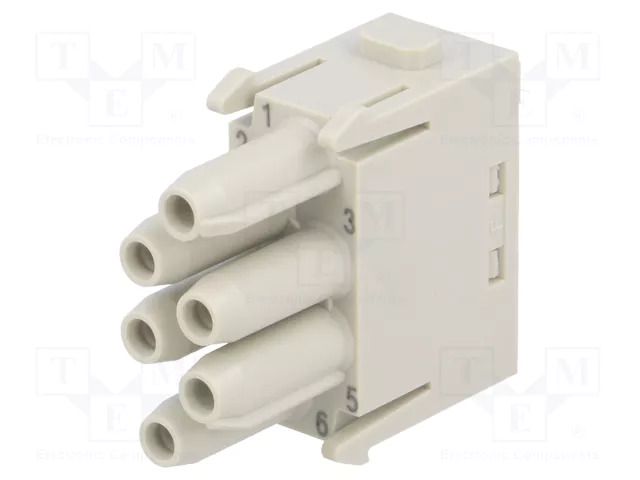 Connector: HDC; module; female; 16A; 830V; Han-Modular®; PIN: 6 HARTING 09140063141