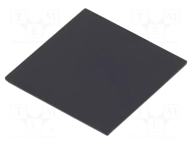 Cover; X: 20mm; Y: 20mm; -20÷60°C; ABS; Cover colour: black; UL94HB GAINTA G202013L