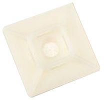 CABLE TIE MOUNT, 4-WAY, 25MML X 25MMW, NYLON, PK100, NATURAL CTB1X1NTA-C