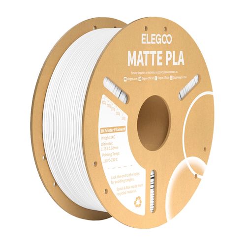 PLA Matte ELEGOO Filament (White), Elegoo 50.203.0251