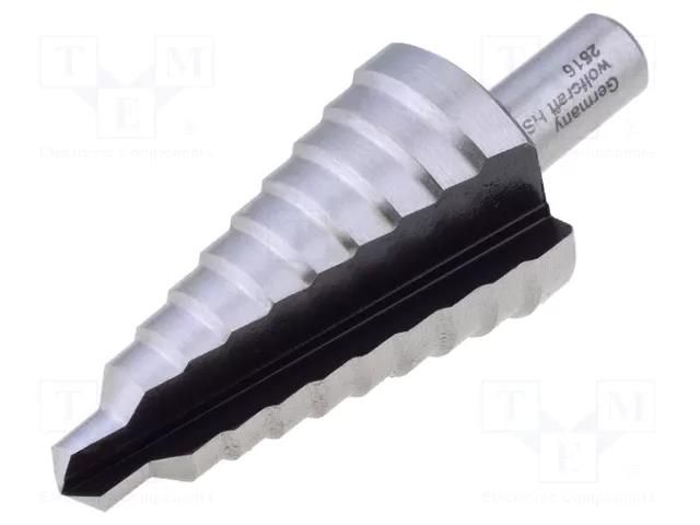 Drill bit; Ø: 8÷30mm; high speed steel; Ø10mm; Steps: 10 WOLFCRAFT WF2516000