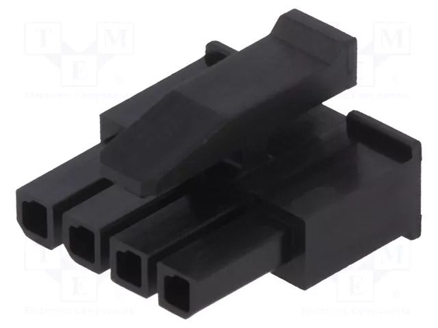 Connector: wire-wire; plug; female; PIN: 4; Micro MATE-N-LOK; 250V TE Connectivity 1445022-4