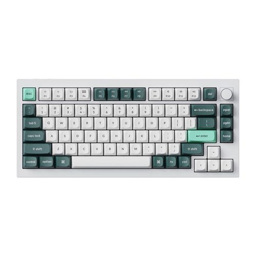 Keychron Q1 HE Wireless Keyboard RGB Nebula Magnetic Switch (White) [Q1H-P1]., Keychron Q1H-P1