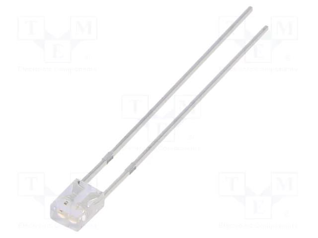 LED; rectangular; 2x3x4mm; bipolar,bicolour; red/green; 100°; 20mA OPTOSUPPLY OSRPP27BA1B