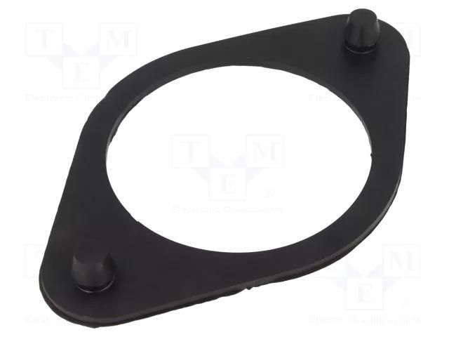 Washer; rubber; Shore hardness: 68±5; No.of mount.holes: 2 ELESA+GANTER GN148.2-216-A