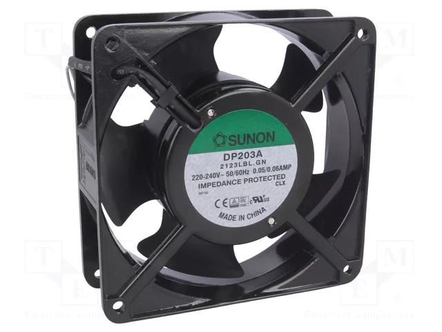 Fan: AC; axial; 230VAC; 120x120x38mm; 122m3/h(±10%); 37dBA; ball SUNON DP203A2123LBL
