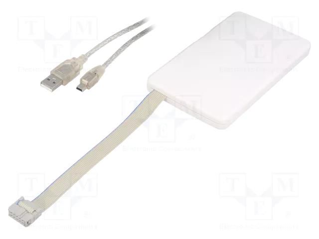 Programmer: microcontrollers; ARM Cortex M4,ARM TI; USB; IDC10 MIKROE MIKROE-2511