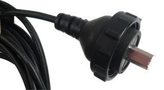 USB CORD, 2.0 B PLUG-FREE END, 5M, BLK DCM-USBBT-R5