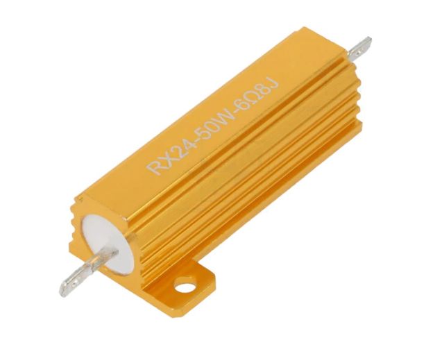 Resistor: wire-wound; with heatsink; 6.8Ω; 50W; ±5%; 50ppm/°C AHP50W-6R8J