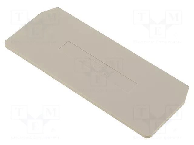 End/partition plate; beige; wemid WEIDMÜLLER ZAP/TW4/3AN/BE