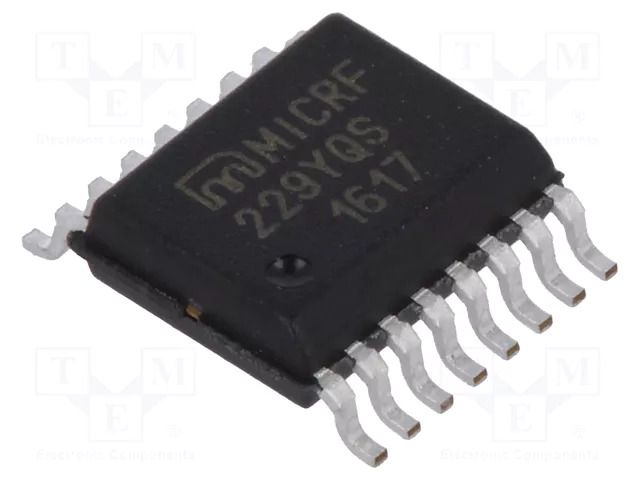 IC: RF  receiver; serial,transparent; QSOP16; tube; 3.5÷5.5VDC MICROCHIP TECHNOLOGY MICRF229YQS