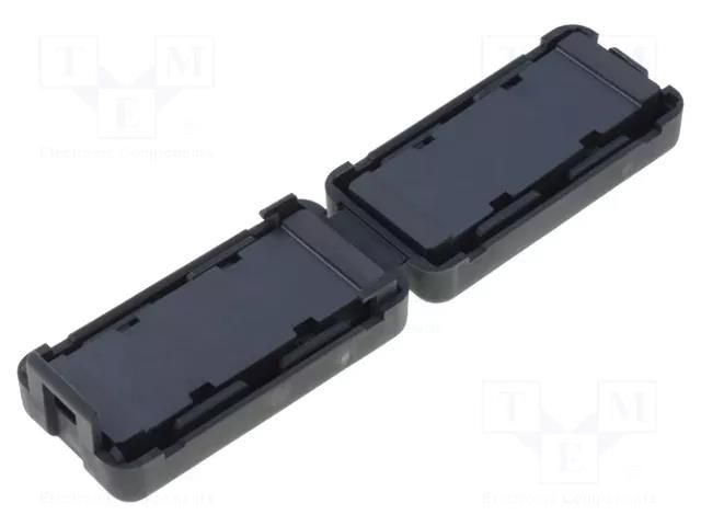 Ferrite: two-piece; for flat cable; A: 33.5mm; B: 17.5mm; C: 26mm TDK ZCAT3618-2630D-BK