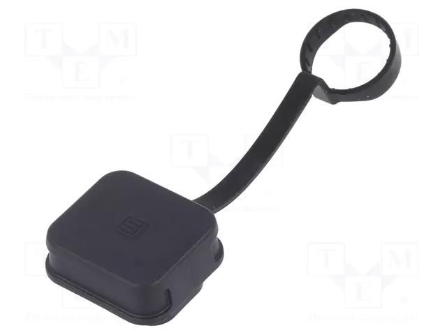 Accessories: protection cover; black; IP67,IP69K; 4455; -25÷120°C SCHURTER 0098.0106