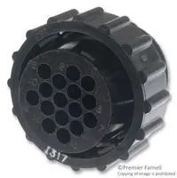 CIRCULAR CONNECTOR HOUSING, PLUG, 16 POSITION, CABLE 213849-1