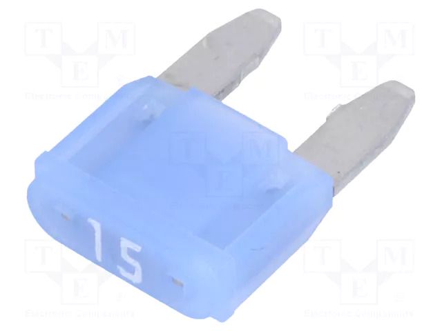 Fuse: fuse; 15A; 12VDC; automotive; 10.9mm; SMART GLOW; MINI LITTELFUSE 0MINI015.HXGLO