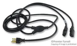 POWER CORD, NEMA5-15P/IEC, 10FT, BLACK 17273A